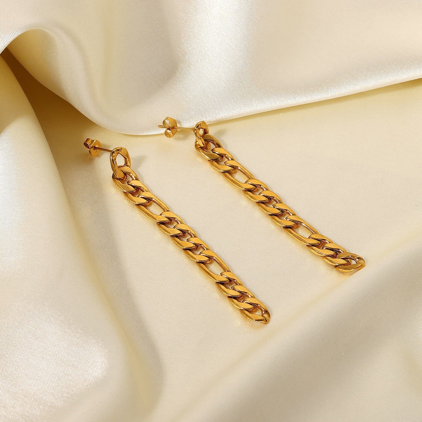 Gold Chain Dangle Earrings